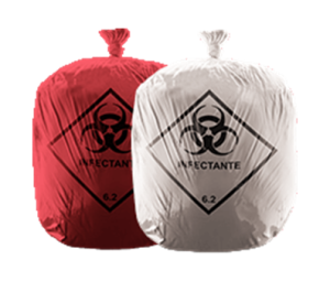 SACOS PARA LIXO INFECTANTE OU HAMPER